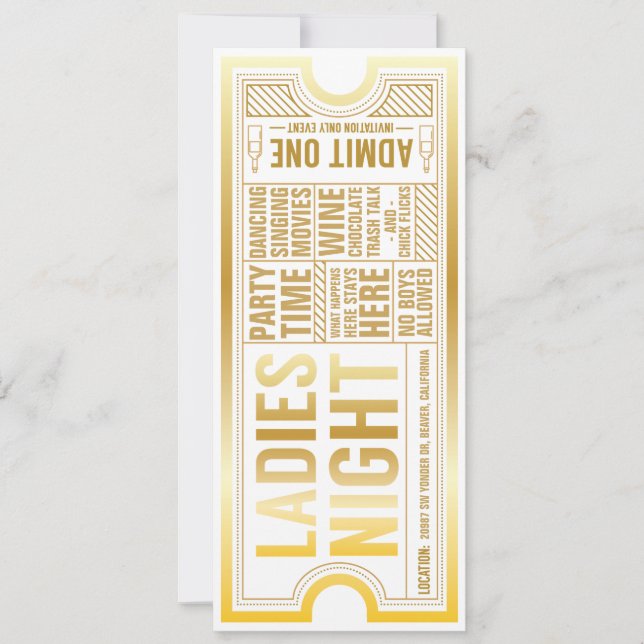 Convite totalmente personalizável para Noite das S (Frente)