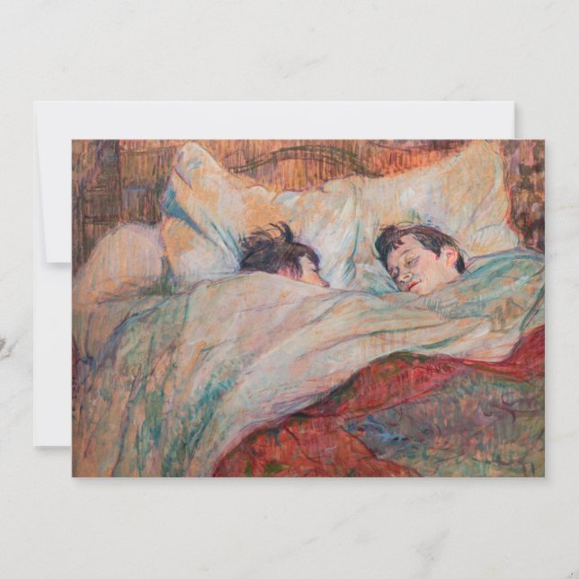 Convite Toulouse-Lautrec - A Cama (Frente)