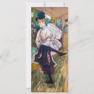Convite Toulouse-Lautrec - Jane Avril Dançando