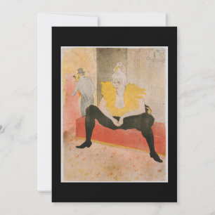 Convite Toulouse-Lautrec - Mademoiselle Cha-u-kao Sentada