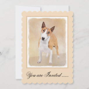 Convite Touro Miniatura - Pintura Terrier - Bonito Origina