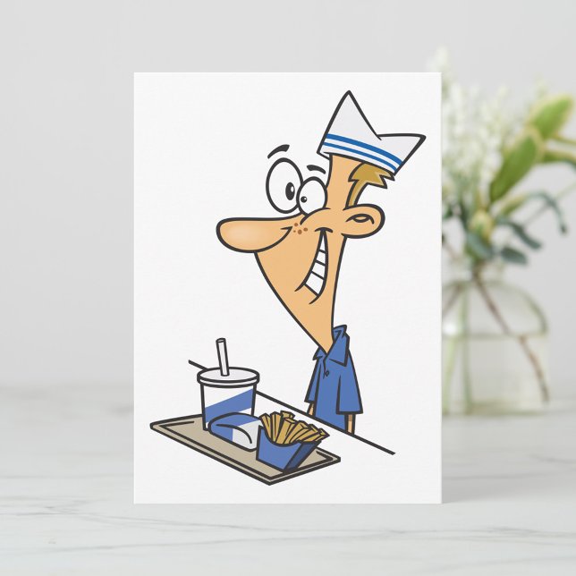 Convite Trabalhador de Comida Rápida (Criador carregado)