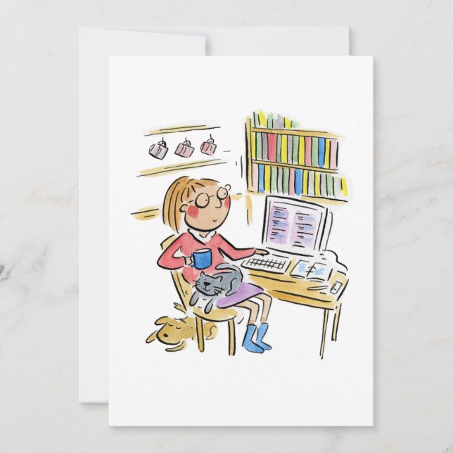 Convite Trabalhando em casa (Frente)