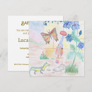 Convite Trabalho de arte de Crianças Personalizadas, brinq