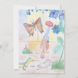 Convite Trabalho de arte de Crianças Personalizadas, brinq