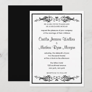 Convite Tradicional para Casamento - Farinhas