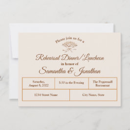 Convite Tradicional Vitoriano para Jantar de Ensai