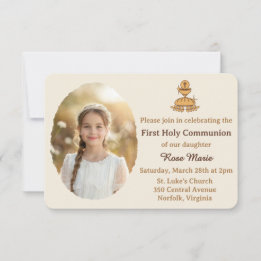 Convite Traditional First Holy Communion Photo