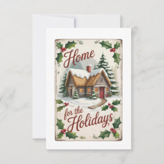 Convite Traditional Holly Wreath Housewarming Gift