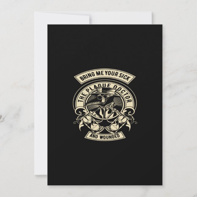 Convite traga-me seus doentes o médico da peste e feridos (Frente)