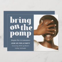 Traga o Pomp One Photo Formando Party Blue