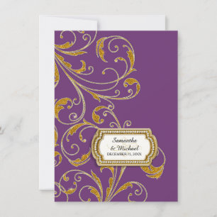 Convite Traje de cerimónia velho Glam da regência de