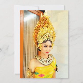 Convite Traje de Noiva Elegante Payas Agung Real Balinês