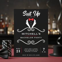Traje de Smoking para Despedida de Solteiro Gravat