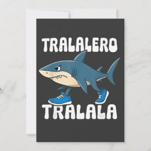 Convite Tralalalero Tralala Funny Shark Meme