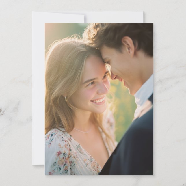 Convite Tranquil Pastel Floral Photo (Frente)