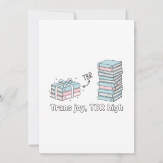 Convite Trans Joy, TBR High – LGBTQ Reading Pride 