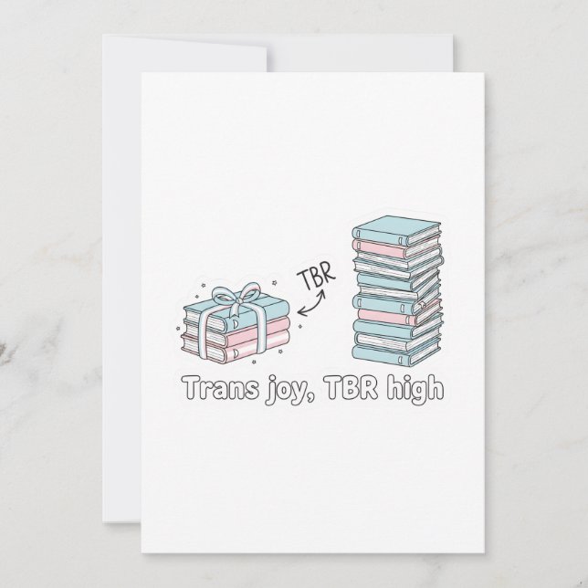 Convite Trans Joy, TBR High – LGBTQ Reading Pride  (Frente)