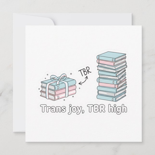 Convite Trans Joy, TBR High – LGBTQ Reading Pride  (Frente)