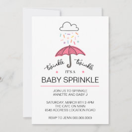 Convite Transferência do pulverizador de bebê borboleta co