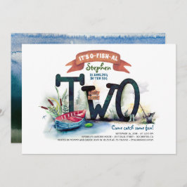 Convite Transformando Dois Meninos Com Ameaça De Pesca