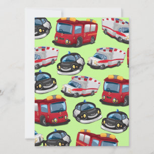 Convite Transportes policiais, ambulatórios e bombeiros