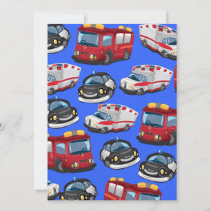 Convite Transportes policiais, ambulatórios e bombeiros