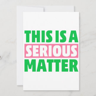 Convite Trata-se de uma questão grave, 1908, AKA