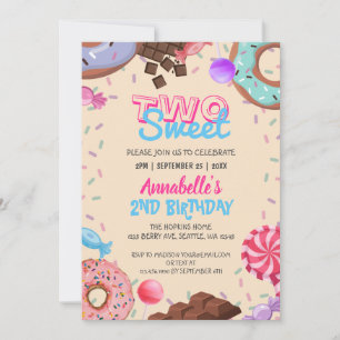 Convite Trate Kid Chocolate Lollipop Doce Segundo Aniversá