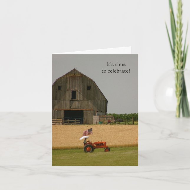 Convite Trator: É hora de comemorar! (Frente)