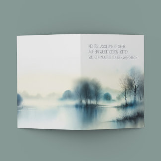Convite Trauerkarte "Augenblick des Abschieds"