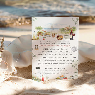 Convite Traverse City Bachelorette Weekend Itinerary 