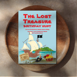 Convite Treasure Hunt Birthday