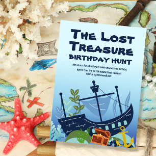 Convite Treasure Hunt Birthday