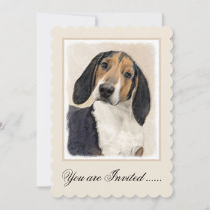 Convite Treing Walker Coonhound Painting - Arte Original