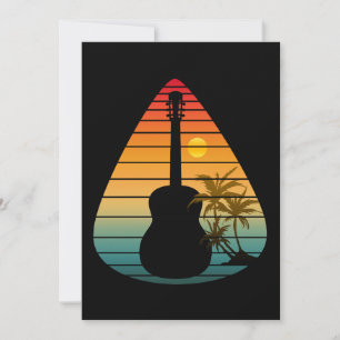 CONVITE TRENDAR GUITAR PICK SUNSET