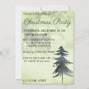 Convite Trendência, Linda, Árvore de Natal Verde