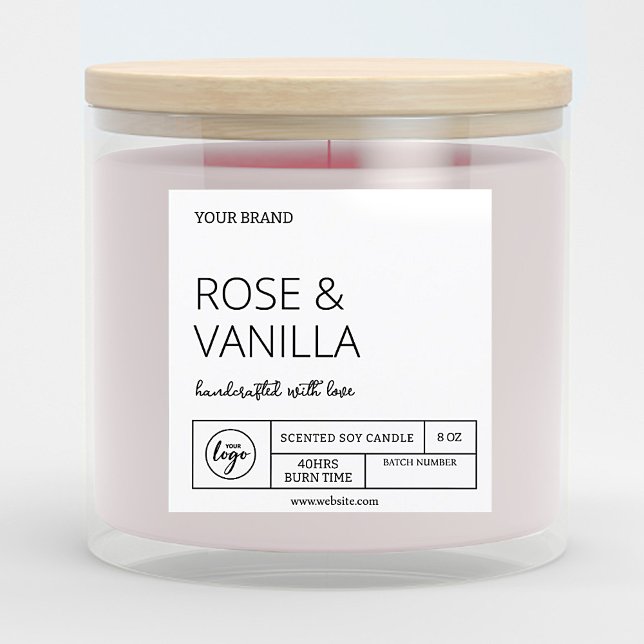 Convite Trending Instant Download Modern Candle Labels (Criador carregado)