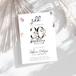 Convite Trendy Chic Pink Floral Surprise aniversário de 30<br><div class="desc">Trendy Chic Pink Floral Surprise aniversário de 30 anos Convite</div>