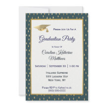 Trendy Dourado Raindrops Slate Cinza Graduação 