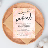 Trendy Glam Chic Girly Bachelorette Weekend