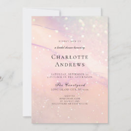 Convite Trendy Glitter Chá de panela