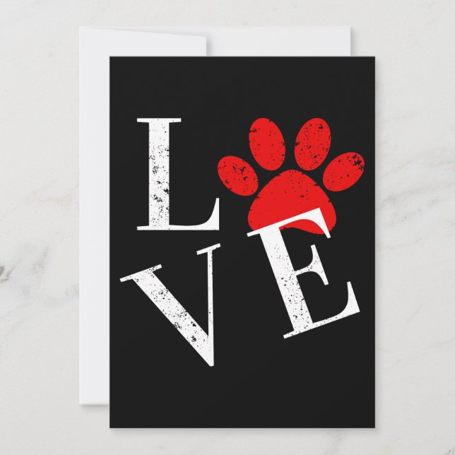 CONVITE TRENDY LOVE CÃO PATA   (Frente)