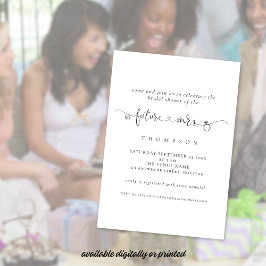 Convite Trendy Ring Heart Future Sra. Chá de panela