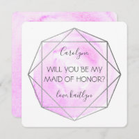 Trendy Waterecolor Diamond | Seja minha Madrinha d