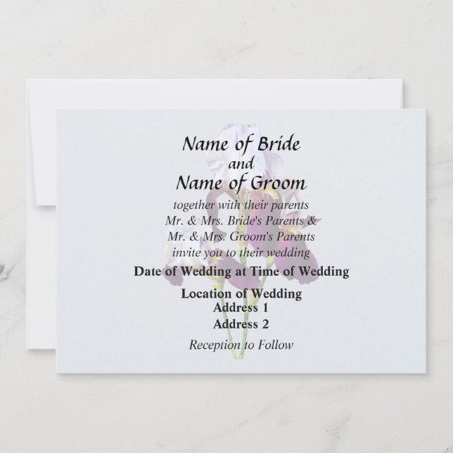 Convite Três irrisões em tons de magenta (Frente)