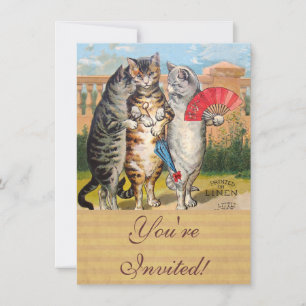 Convite Três Pequenos Gatinhos Ilustração da Mamãe Gansa