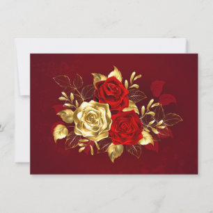 Convite Três Rosas de joalharia