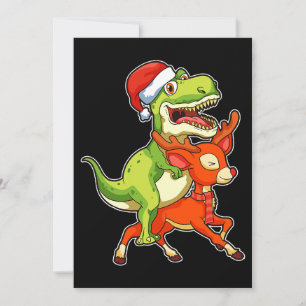 Convite TRex Dinossaur Natal Pajama