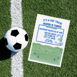 Convite Triciclo de Futebol Azul, 3º Aniversário
